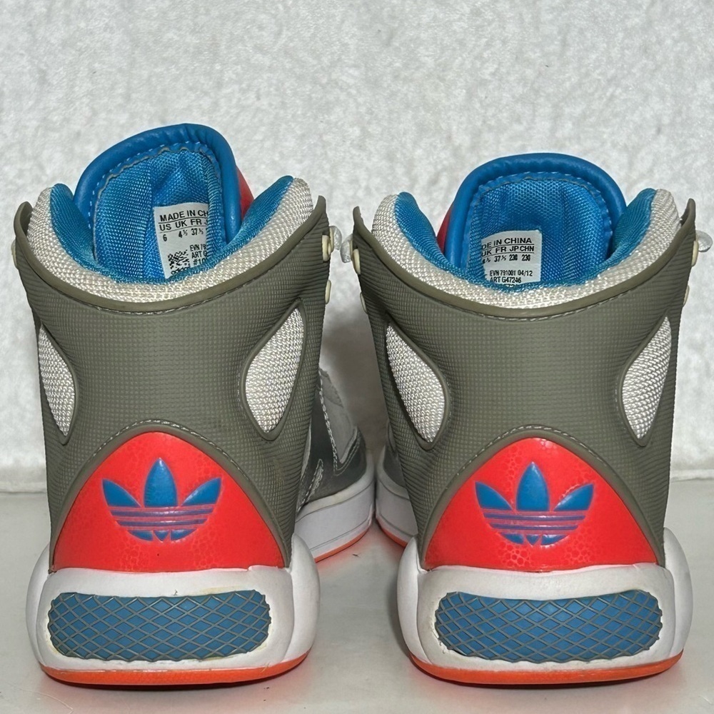 Adidas Womens Grey Roadhouse High Top Basketball Athletic Sneakers Shoes SZ US 6 - Picture 4 of 11